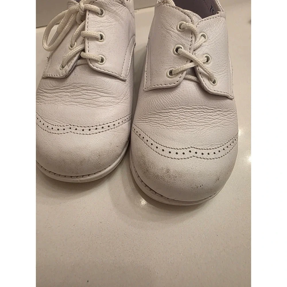 Caritas White Leather Wingtip Oxford Dress Shoes Toddler Size 16 US 7 751